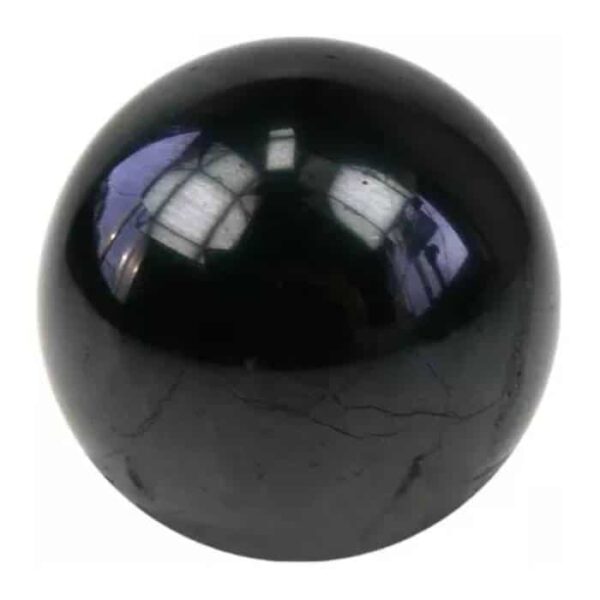 Image de sphères de Shungite, utilisées pour leurs propriétés curatives et protectrices